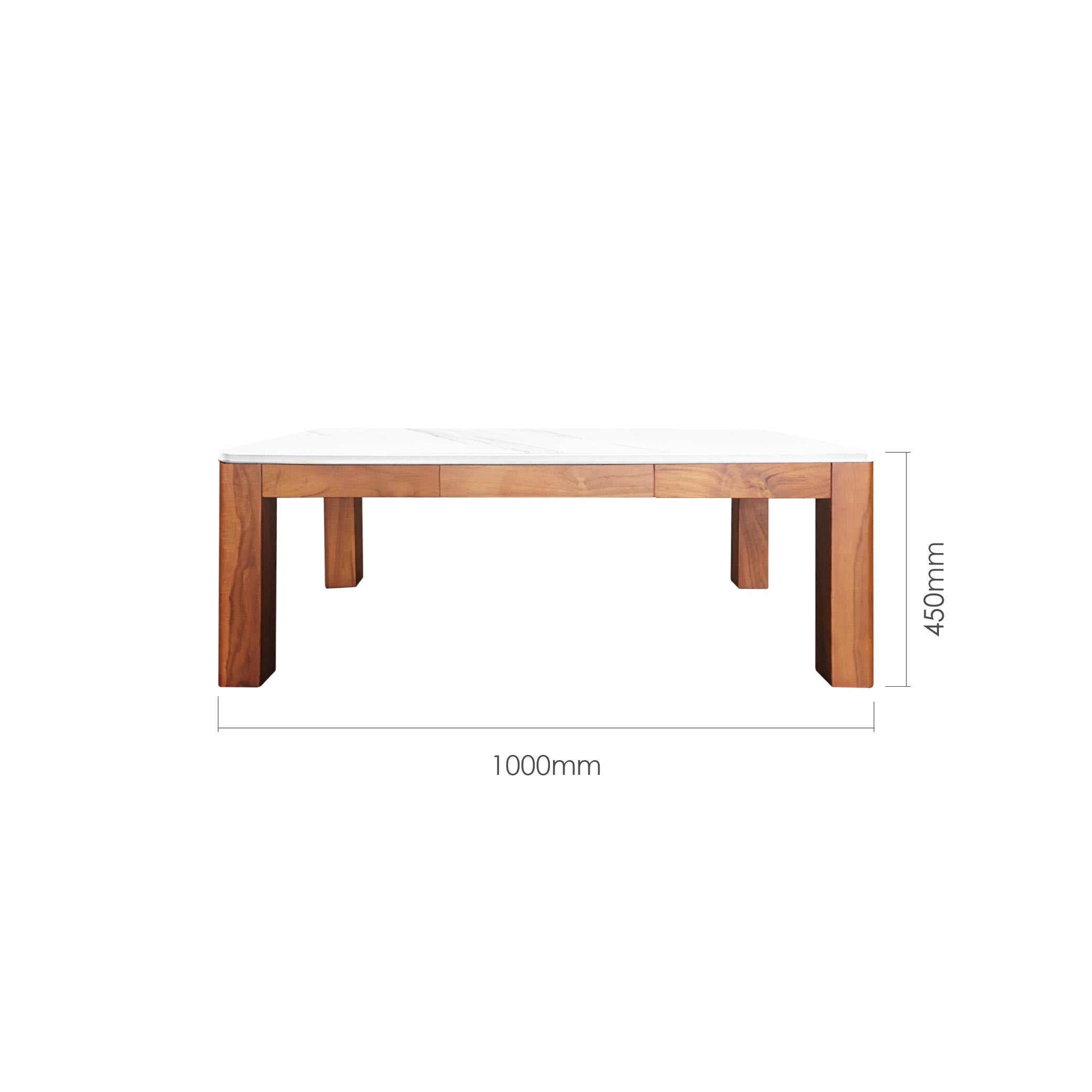STEIN 110CM SINTERED STONE COFFEE TABLE