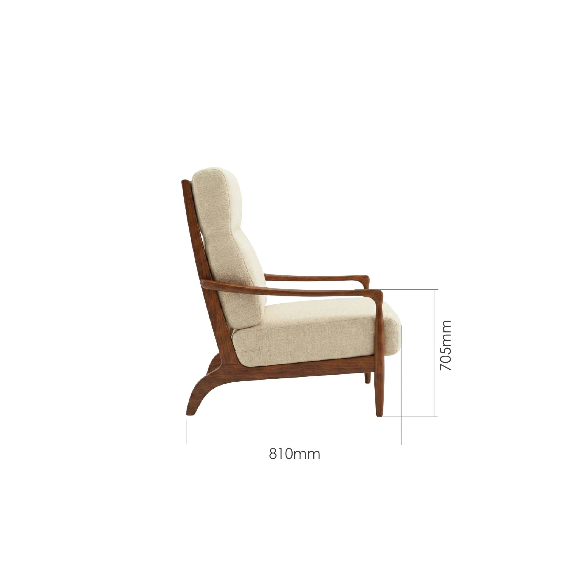 MELLA HIGH BACK SOFA 1 SEATER