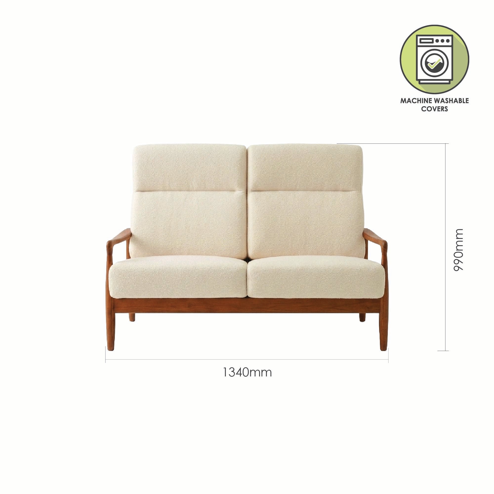 MELLA HIGH BACK SOFA 2 SEATER