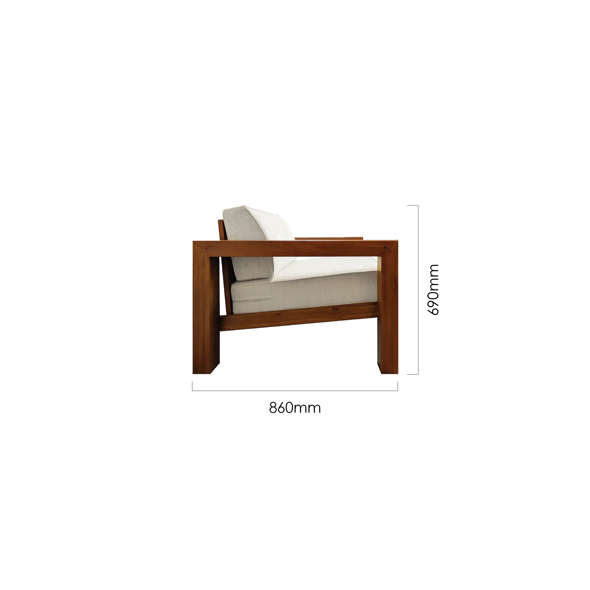 KULLAN SOFA 1 SEATER