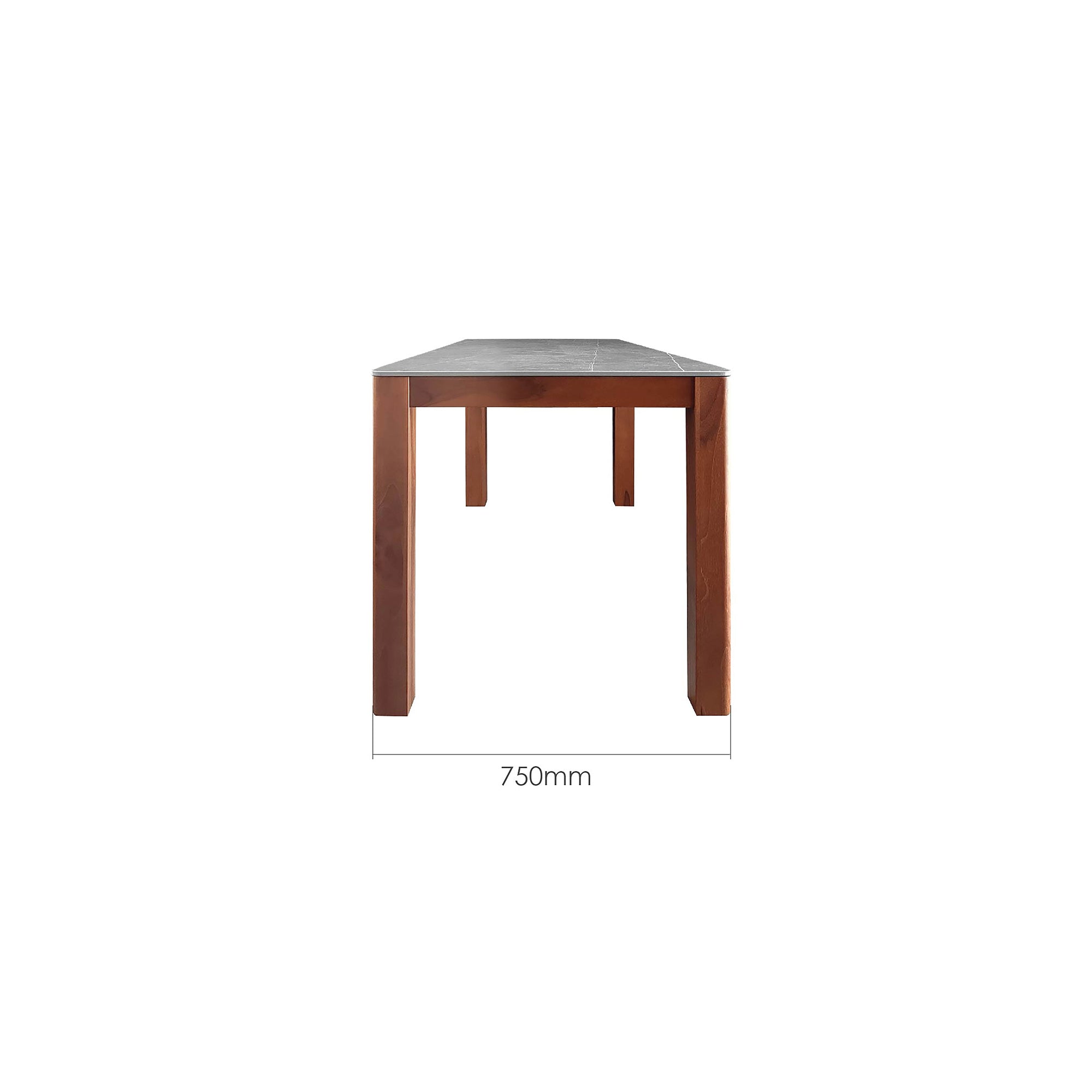 STEIN 120CM SINTERED STONE DINING TABLE
