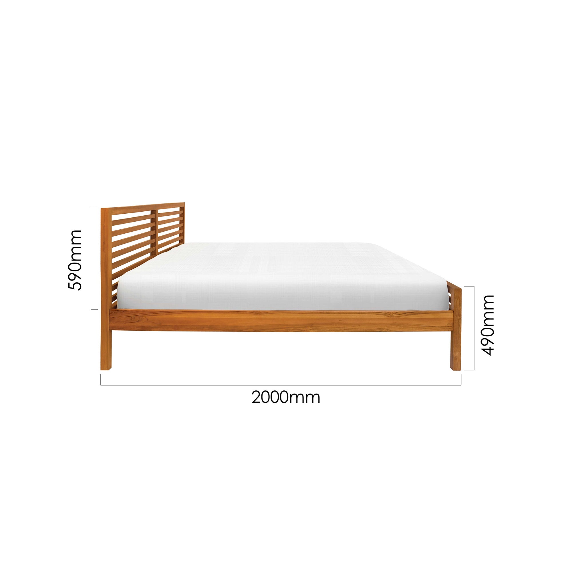 ENKEL 6FT KING BED FRAME