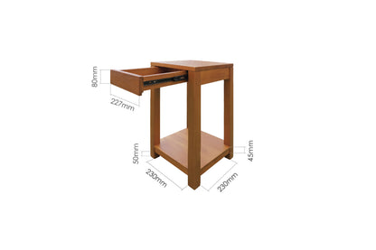 OKA DISPLAY STAND WITH DRAWER (60CM)