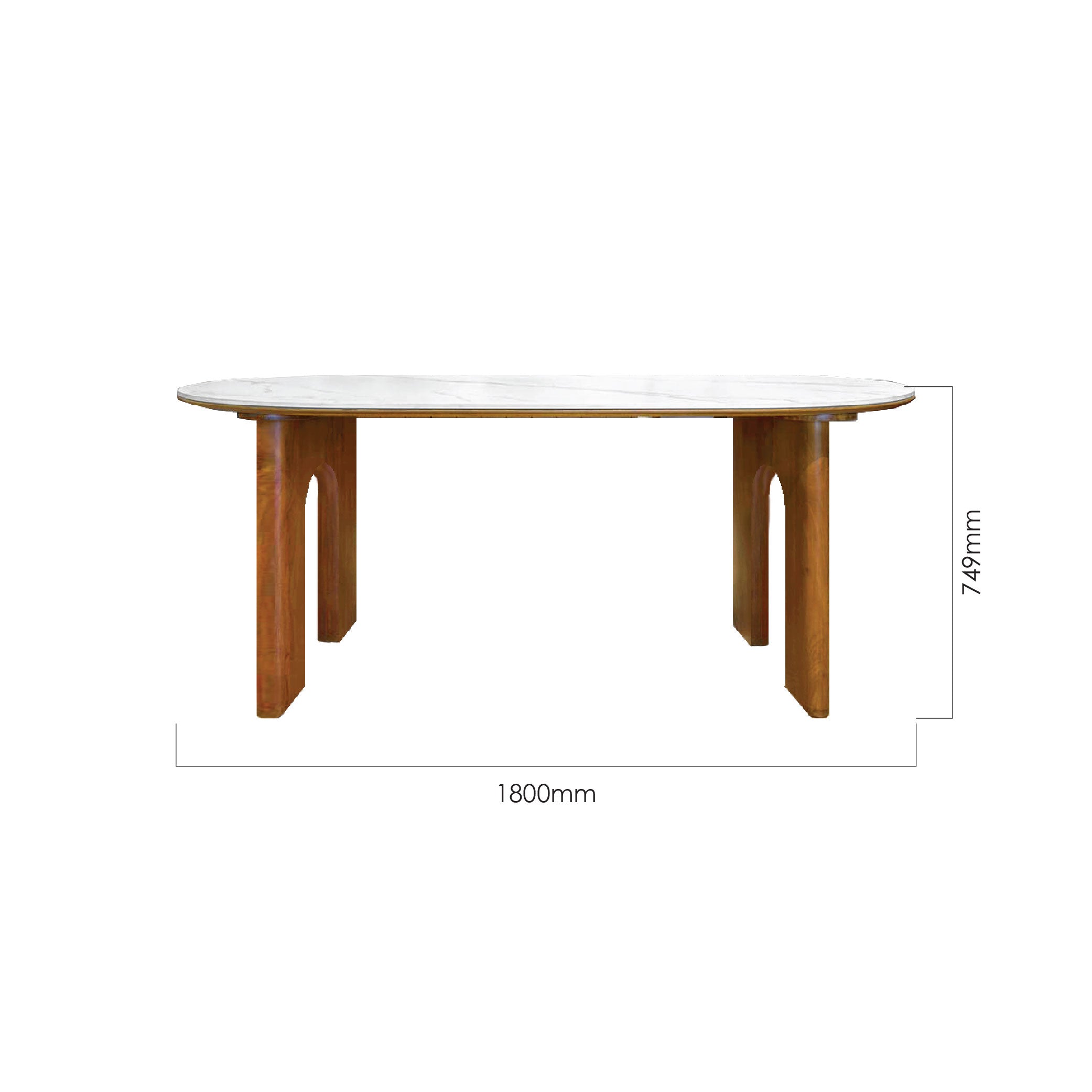 NORD 180CM SINTERED STONE DINING TABLE