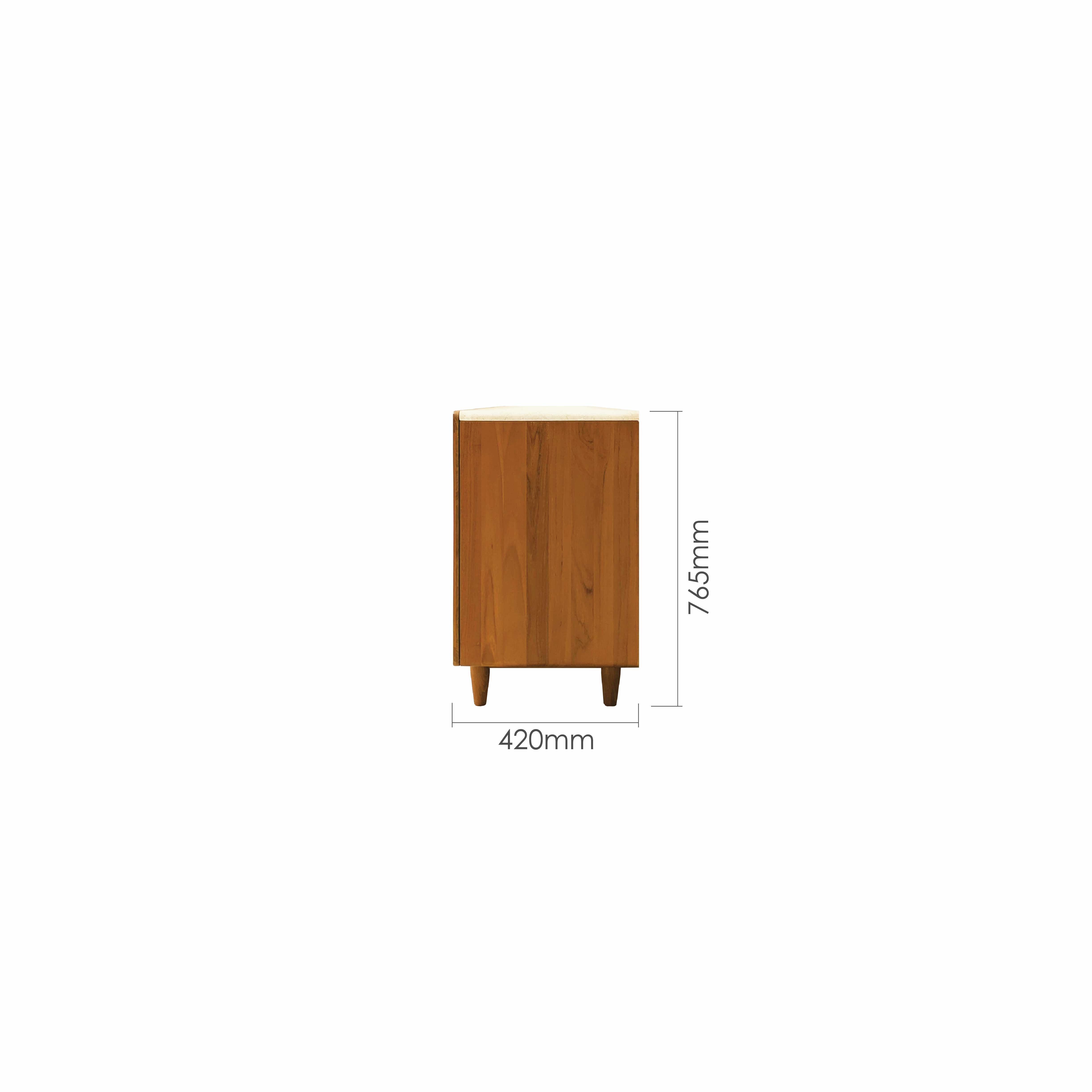 DURA 130CM MARBLE SIDEBOARD