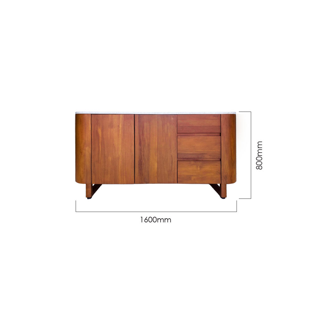 GLANS 160CM MARBLE SIDEBOARD